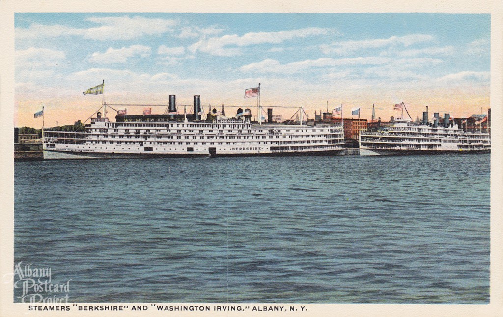 Steamers “Berkshire” and “Washington Irving”