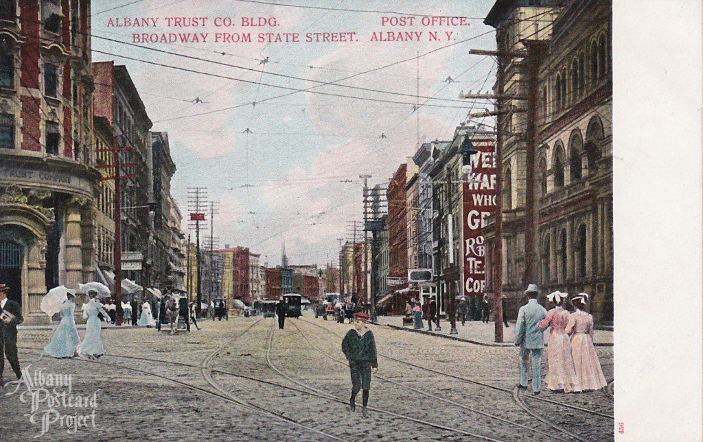 Albany Trust Co Bldg Post Office Broadway from State Street