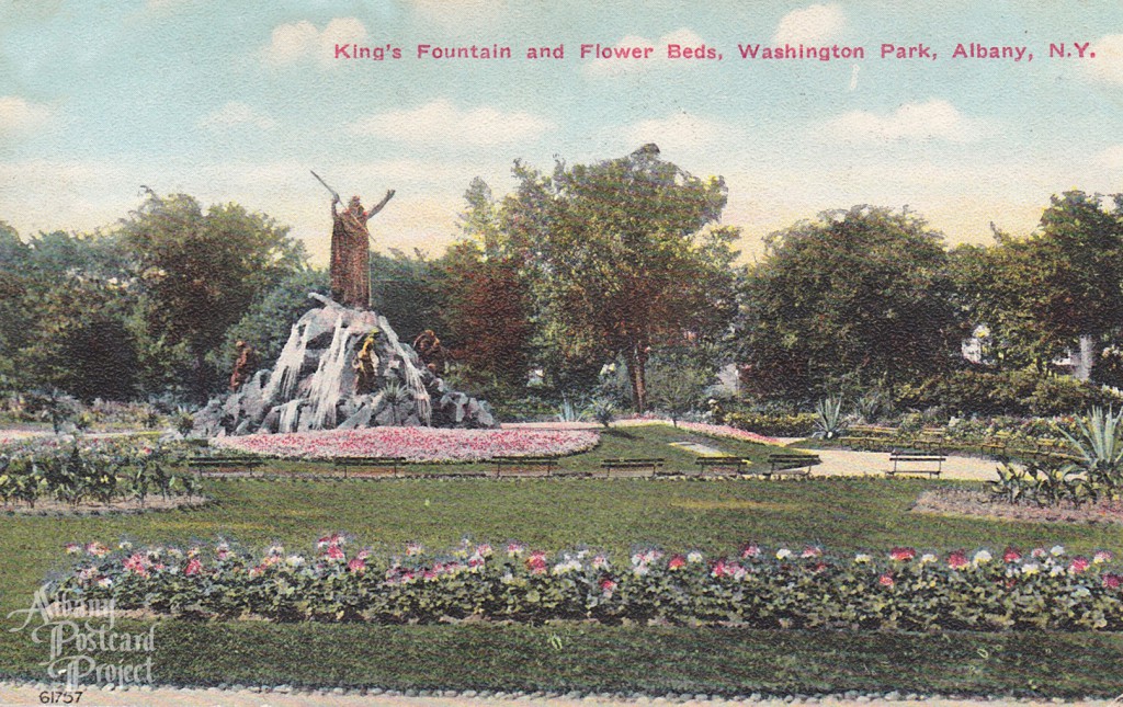 King’s Fountain and Flower Beds, Washington Park