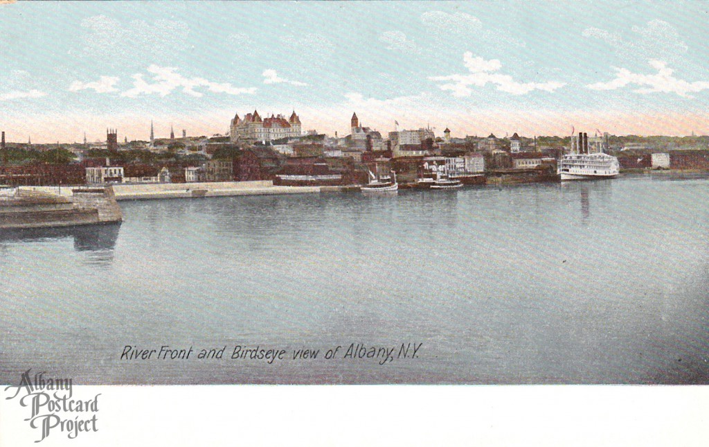 River Front and Birdseye View of Albany
