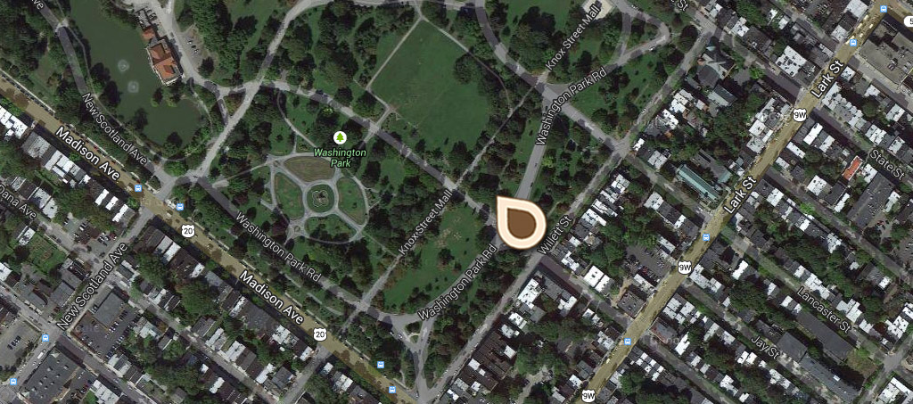 Map Burns Statue, Washington Park