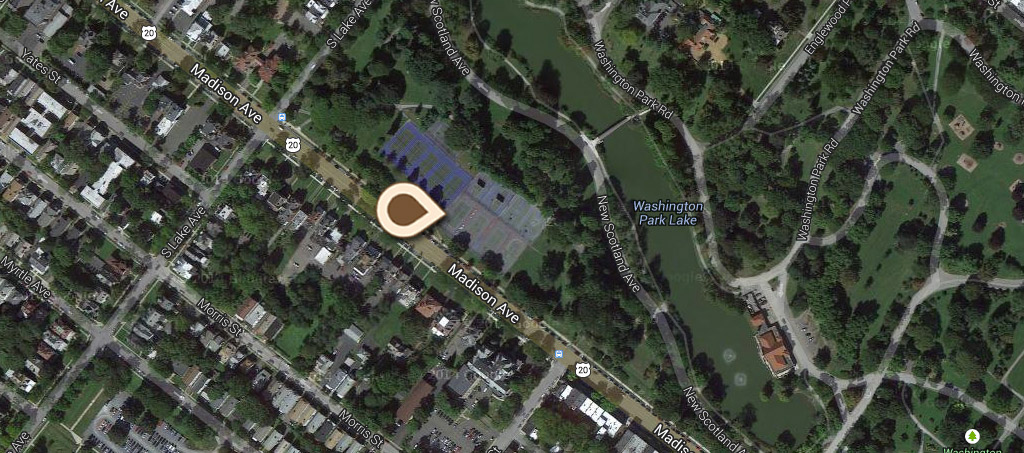 Map Tennis Court, Washington Park