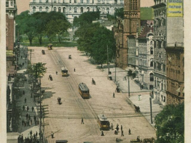 State Street, Showing State Capitol in the Distance