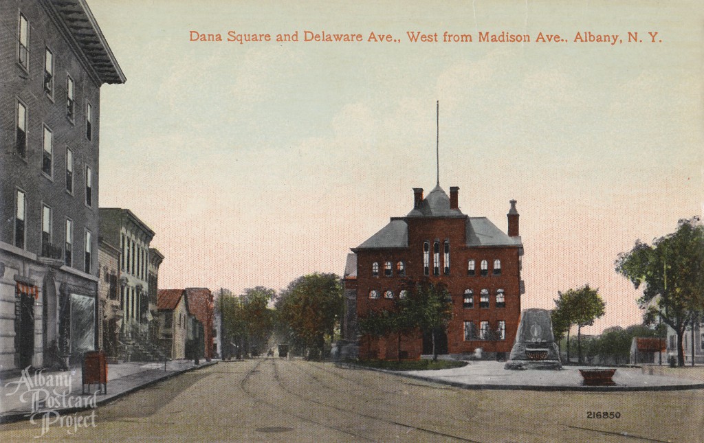 Dana Square and Delaware Ave, West from Madison Ave
