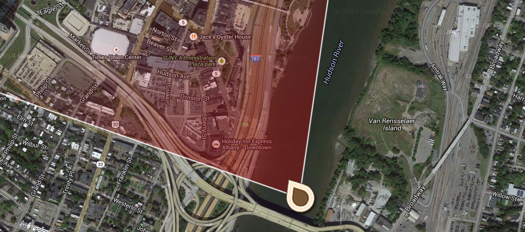 Map Albany's River Front