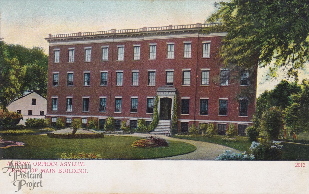 Map Albany Orphan Asylum Front of Main Building