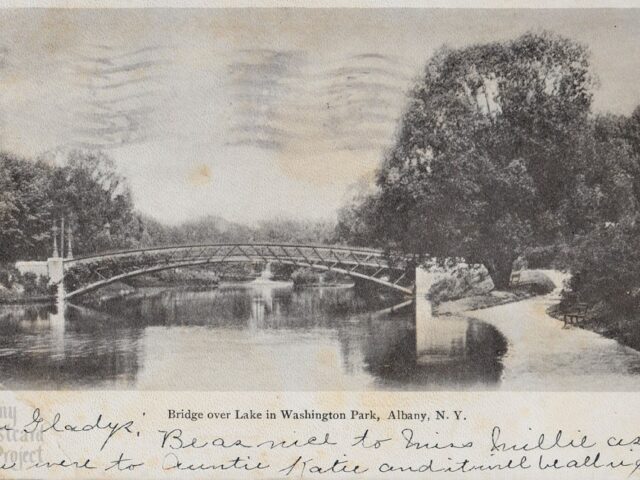 Bridge Over Lake in Washington Park