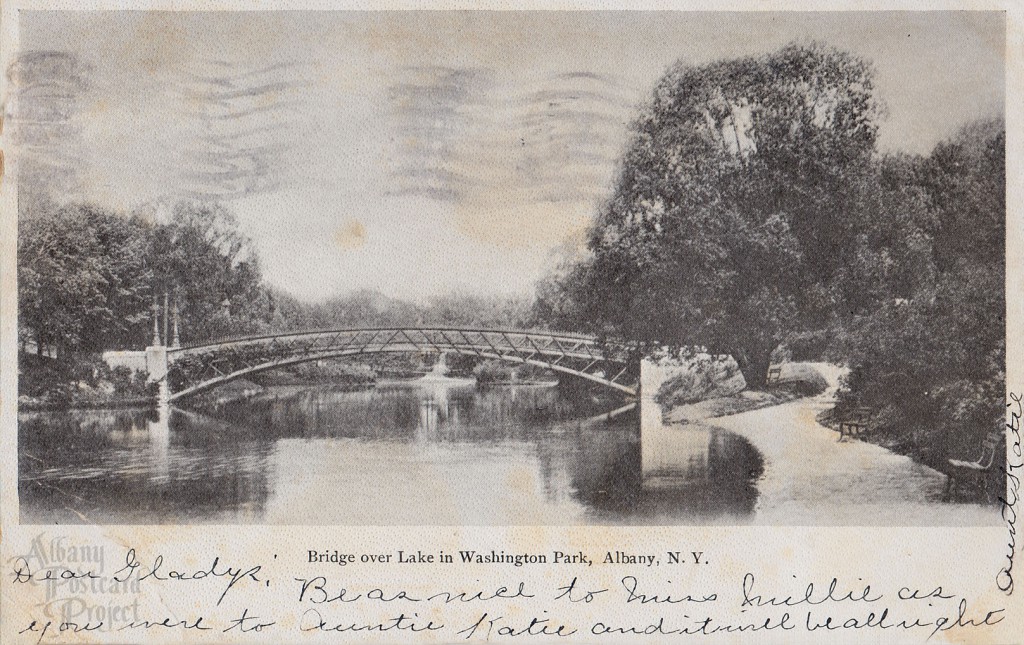 Bridge over Lake in Washington Park