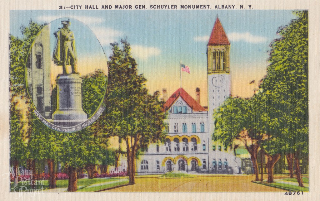 City Hall and Major Gen Schuyler Monument