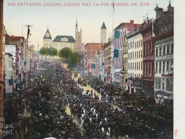 10th Battalion Leaving Albany May 1st for Spanish Am. War