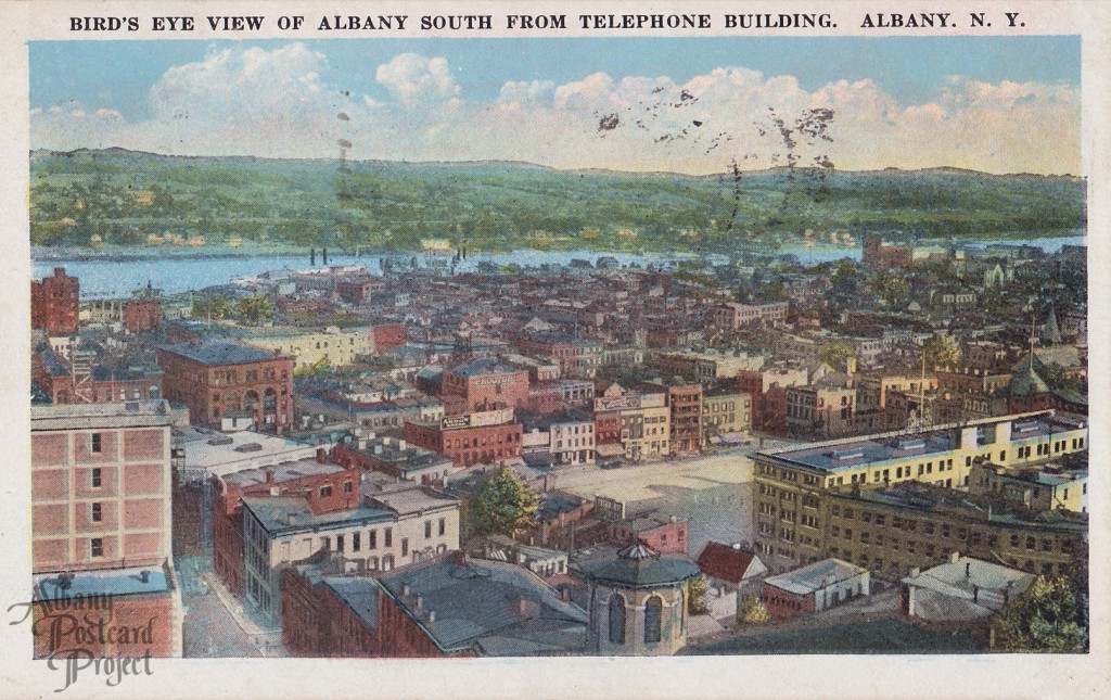 Bird's Eye View of Albany South from Telephone Building