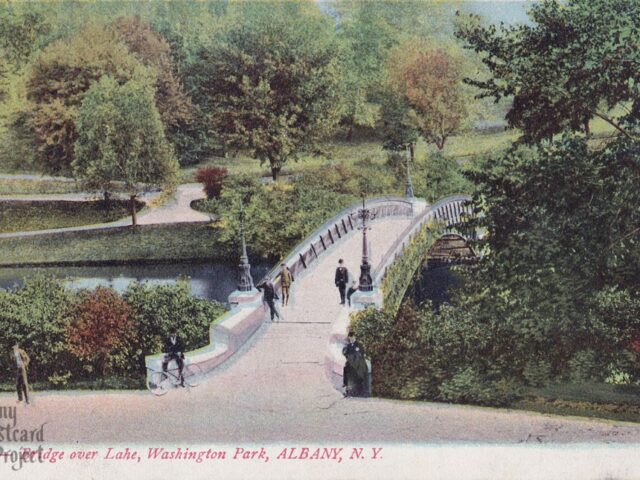 Bridge over Lake, Washington Park