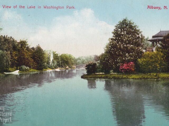 A View of the Lake in Washington Park