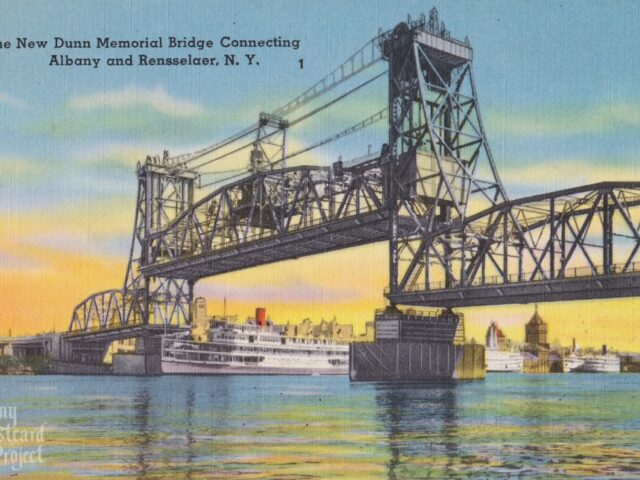 The New Dunn Memorial Bridge Connecting Albany and Rensselaer
