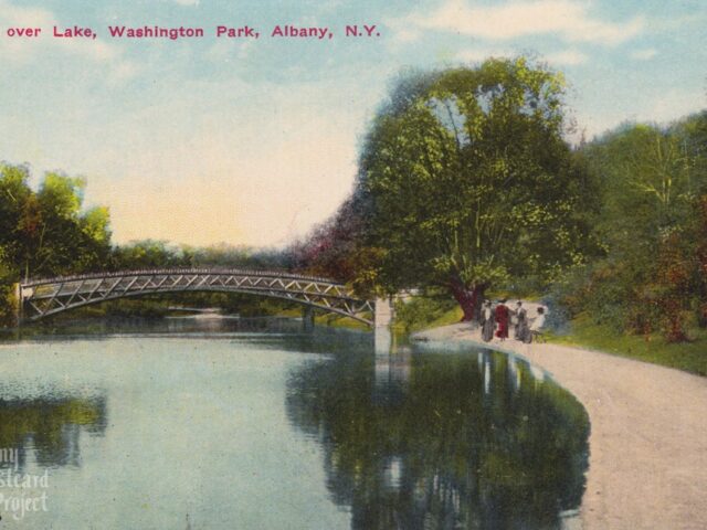 Bridge Over Lake, Washington Park