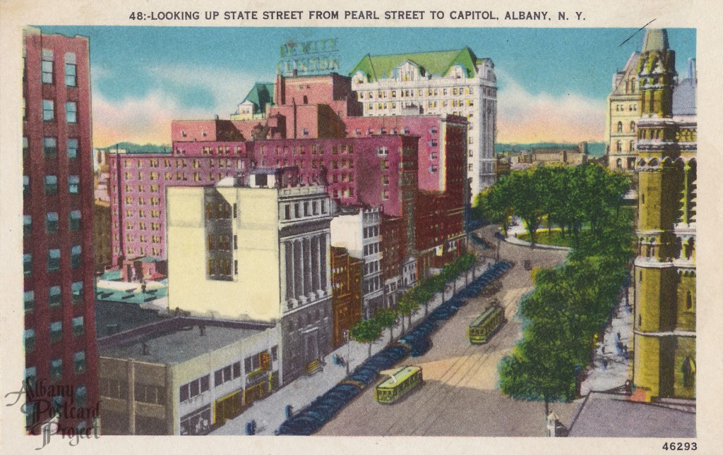 Looking up State Street from Pearl Street to Capitol