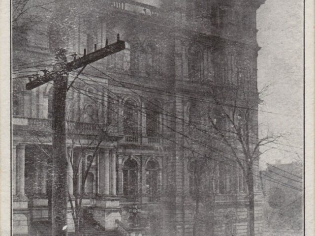 The Fire in the S.W. Tower in the NY State Capitol, Loss About $5,000,000 March 29 1911