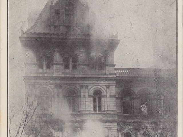 The Ruins of the NW Tower of NY State Capitol From Fire March 29 1911