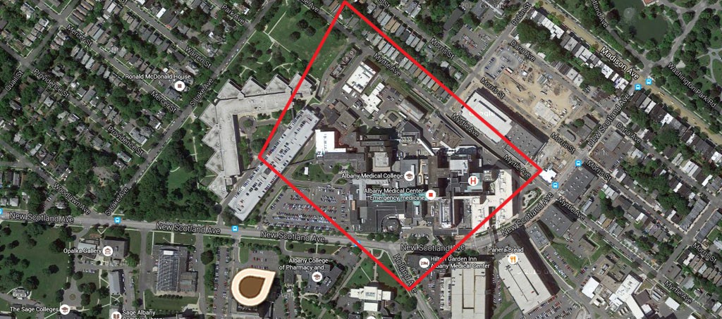 Map Albany General Hospital