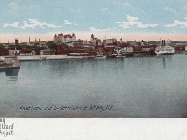 River Front and Birdseye view of Albany